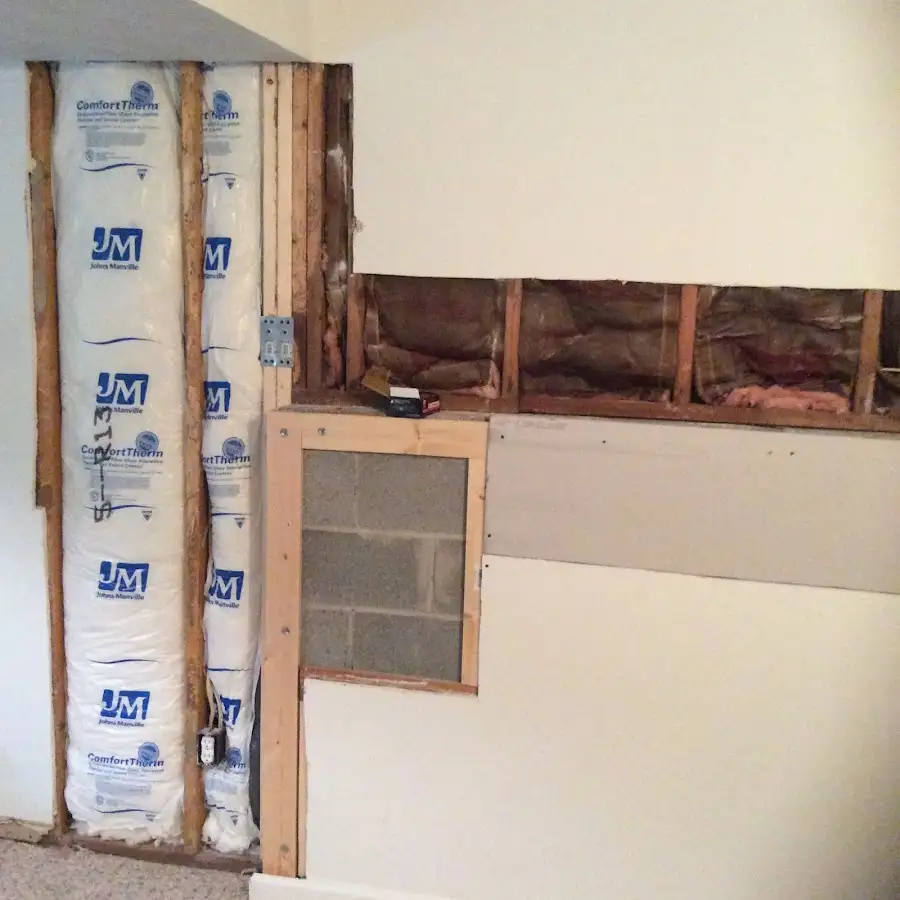 Wall insulation replacement during Structural Drying in Stroudsburg
